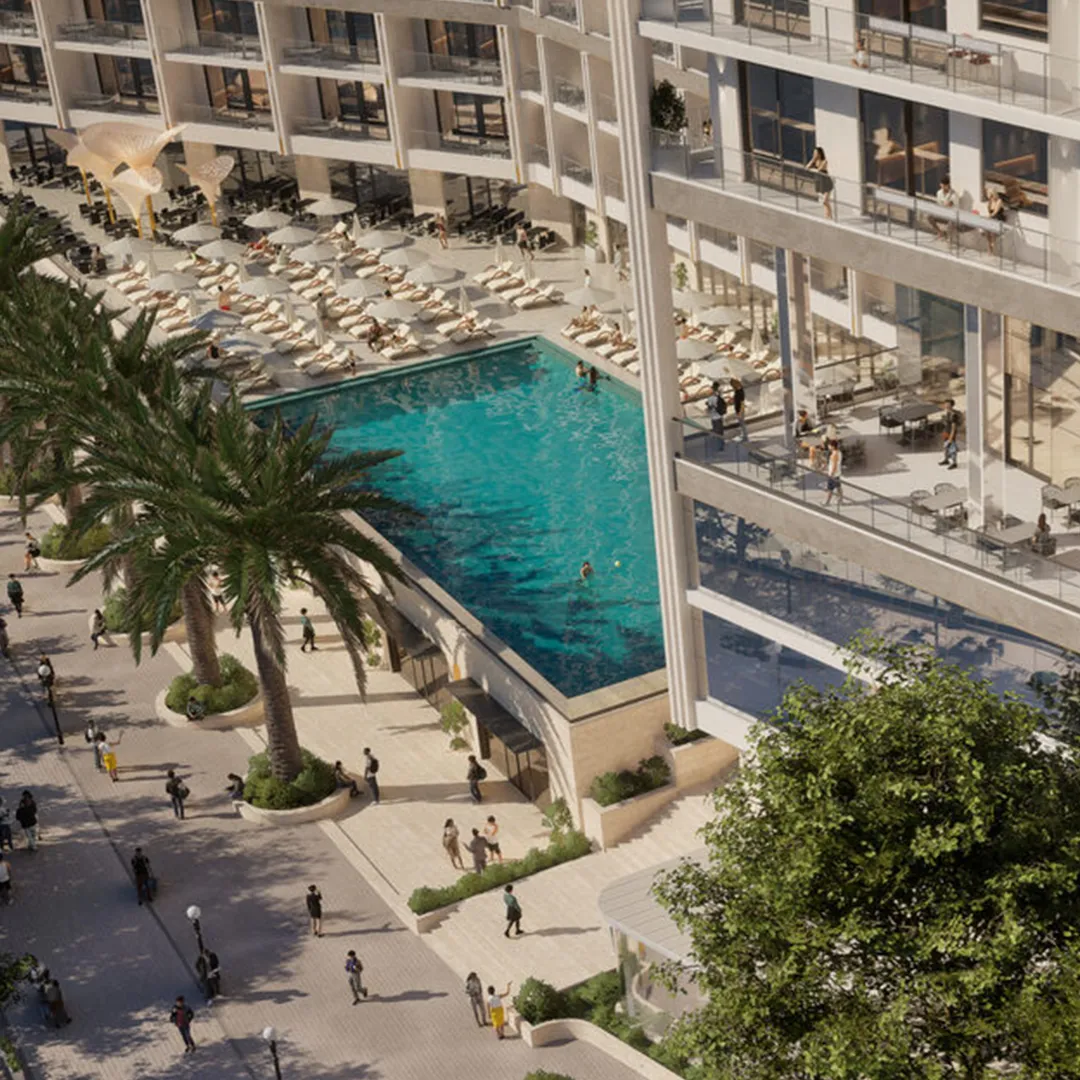 Luxury amenities at One Residence Business Bay including private pools