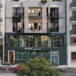 Luxury suites exterior in central Athens