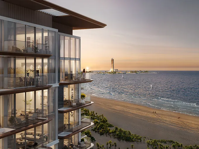 Luxury beachfront apartments with panoramic sea views in Ras Al Khaimah